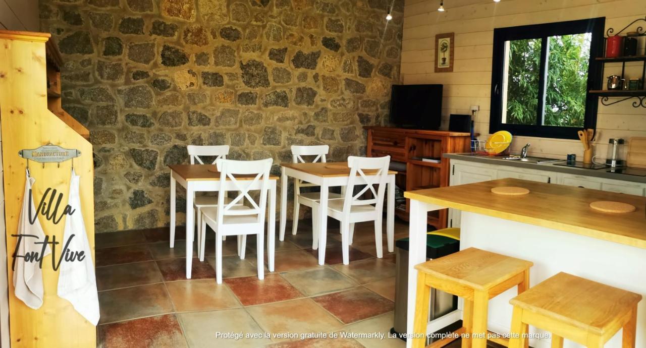 Villa Font Vive - Chambres d'hôtes avec Cuisine et calme absolu ! Grospierres Exterior foto